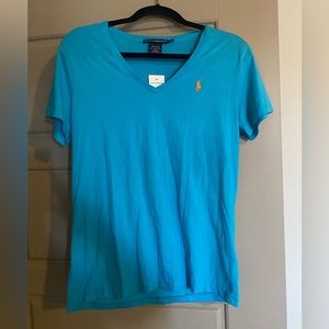 Blue Polo V-Neck Tshirt